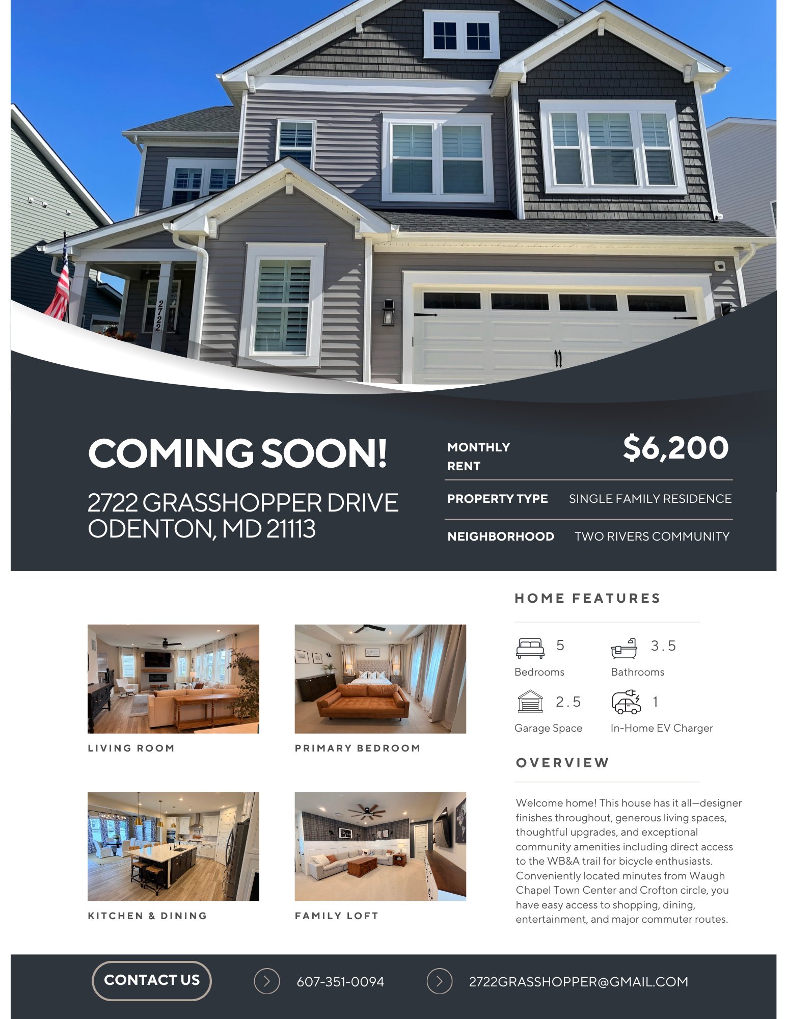 Odenton House: 2722 Grasshopper Dr