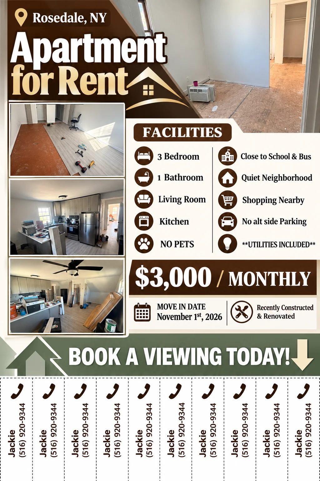 3 Bedroom Multi-Family Home – 128-61 235th St, Rosedale, NY